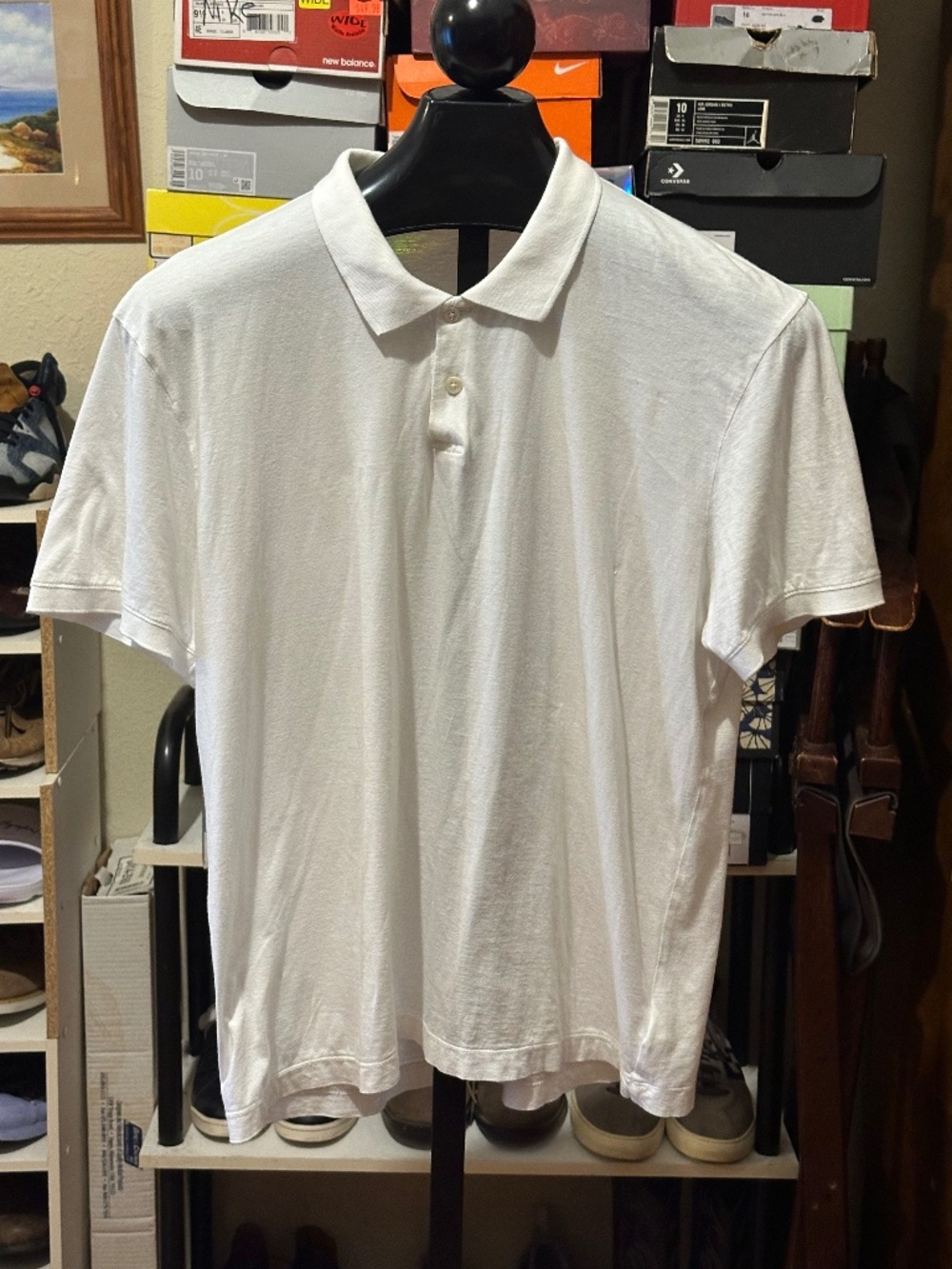 James Perse Soft Cotton T Polo Shirt